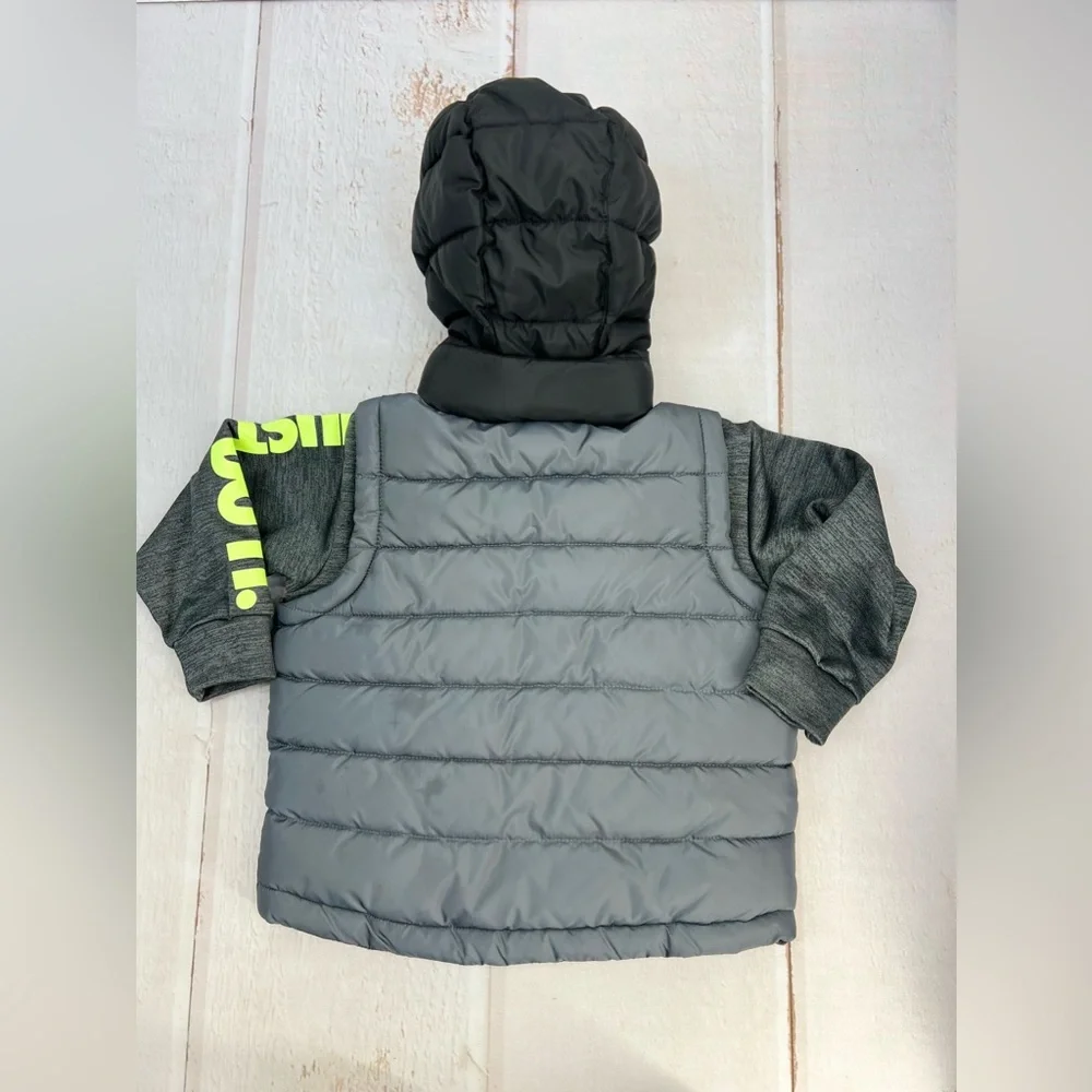 Nike Little Boys' 2Fer Full Zip Puffer Jacket SIZE 2T‎